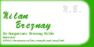 milan breznay business card